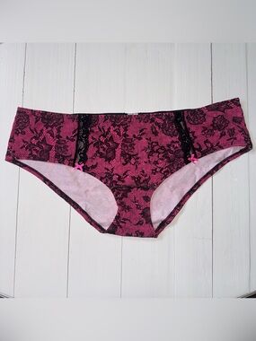 NWT Victoria’s Secret PINK Hot Pink Hipster Panty Large Early PINK Era 2010